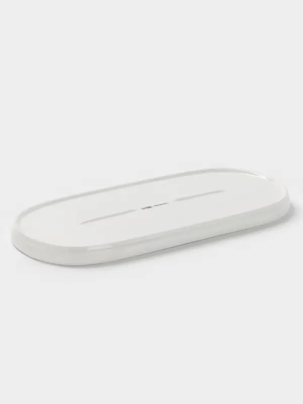 Блюдо сервировочные Magistro White Snow, 34.5&times;15.5&times;2 см, фарфор, белое