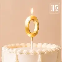Свеча для торта, цифра &laquo;0&raquo;, 11.5&times;2.3 см