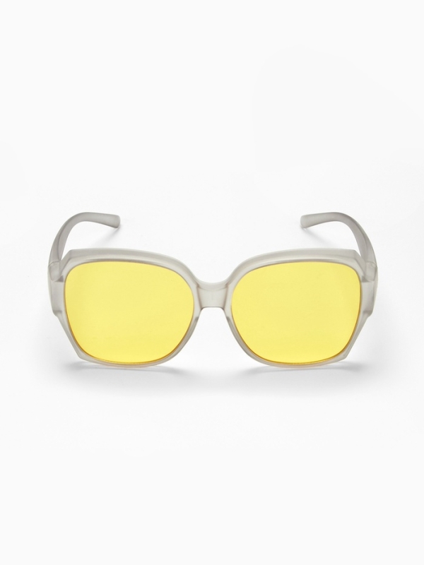 Очки для водителя, антиблик, антифары, uv 380, ширина 15.3 см, желтая линза Очки для водителя, антиблик, антифары, uv 380, ширина 15.3 см, желтая линза