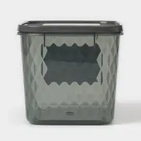 Контейнер для заморозки и хранения продуктов phibo &laquo;Кристалл&raquo;, 1.7 л, 18&times;12.5&times;11 см, пластик, прозрачный, крышка серая