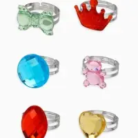 Кольцо &laquo;Выбражулька. Радости&raquo;, форма МИКС, цвет МИКС в серебре, безразмерное