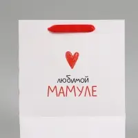 Пакет подарочный &laquo;Любимой мамуле&raquo;, 23&times;27&times;11.5 см