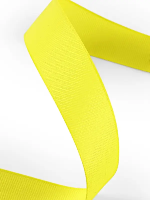 Лента репсовая, 25 мм, 23&plusmn;1 м, жёлтая №15