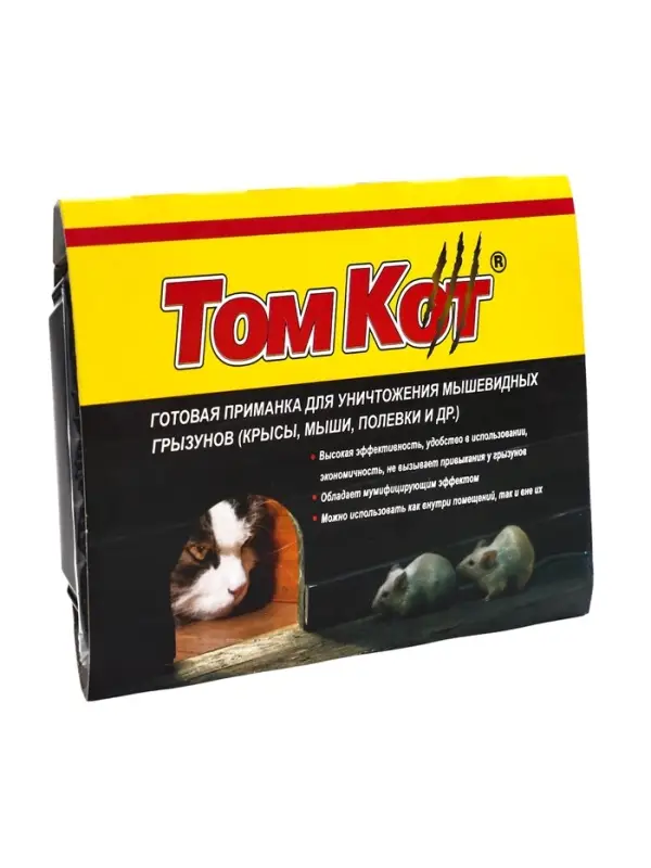 Тесто-брикеты от грызунов &laquo;ТОМ КОТ БРО&raquo;, в таблетках, классические, 250 г
