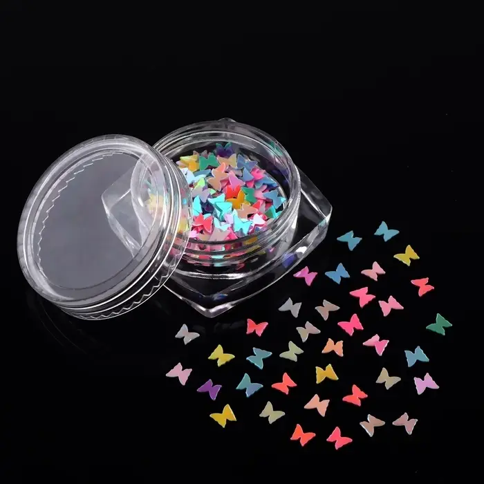 Пайетки для декора «Бабочки», разноцветные Пайетки для декора «Бабочки», разноцветные