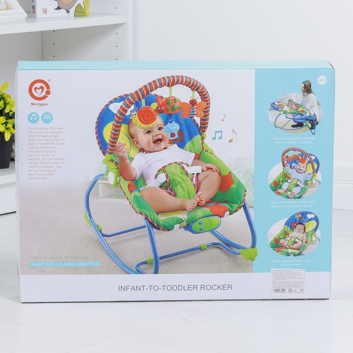 Шезлонг «Улитка и друзья», с погремушками Шезлонг «Улитка и друзья», с погремушками