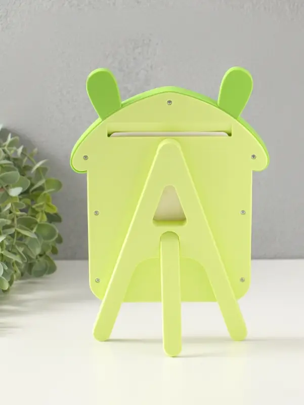 Фоторамка пластик 10х15 см "Домик с ушками зайки" зелёный 2х16,7х26 см