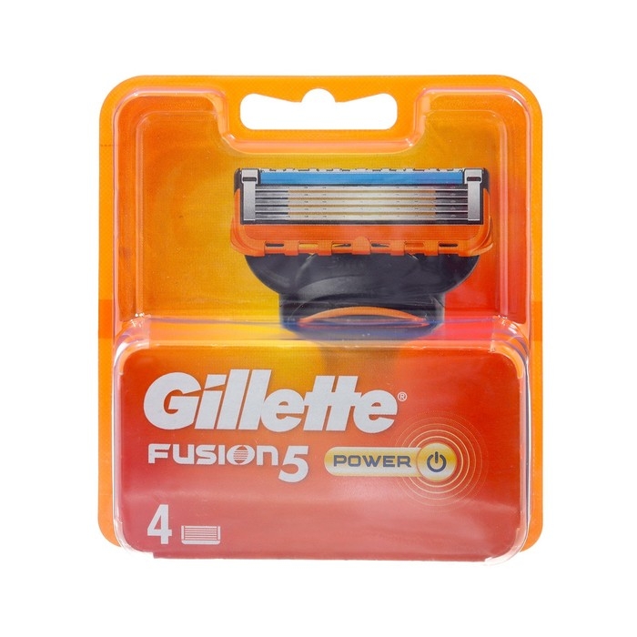 Сменные кассеты Gillette Fusion Power, 5 лезвий, 4 шт