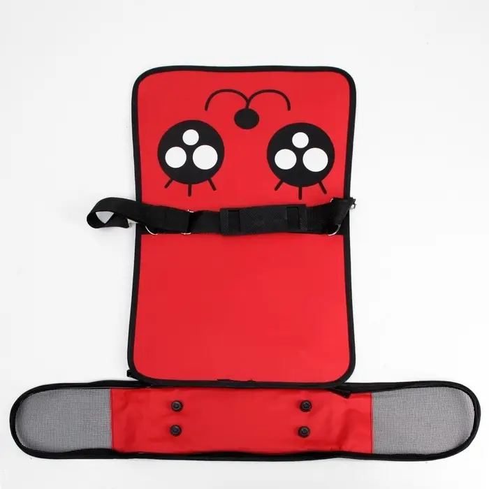 Сумка - переноска для животных &laquo;Весёлый жук&raquo;, размер M, 45&times;21&times;27 см, красная