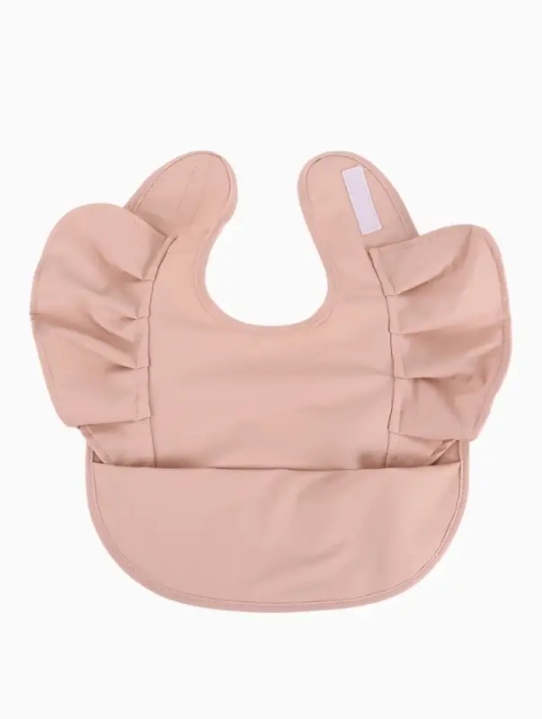 Нагрудник для кормления, непромокаемый с карманом, розовый M&B