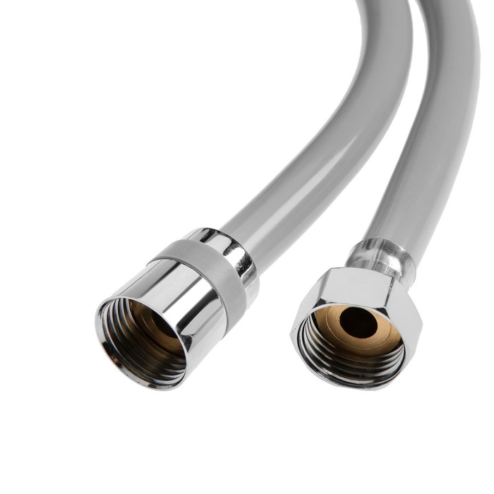 Душевой шланг ZEIN Z13PD, 150 см, антиперекручивание, латунные гайки, серый Душевой шланг ZEIN Z13PD, 150 см, антиперекручивание, латунные гайки, серый