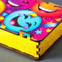 Купюрница "С днём рождения!" смайлики, 19,5х11х3 см, вид 17