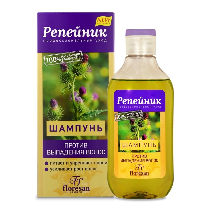 Шампунь против выпадения волос Floresan репейник, 250 мл Шампунь против выпадения волос Floresan репейник, 250 мл