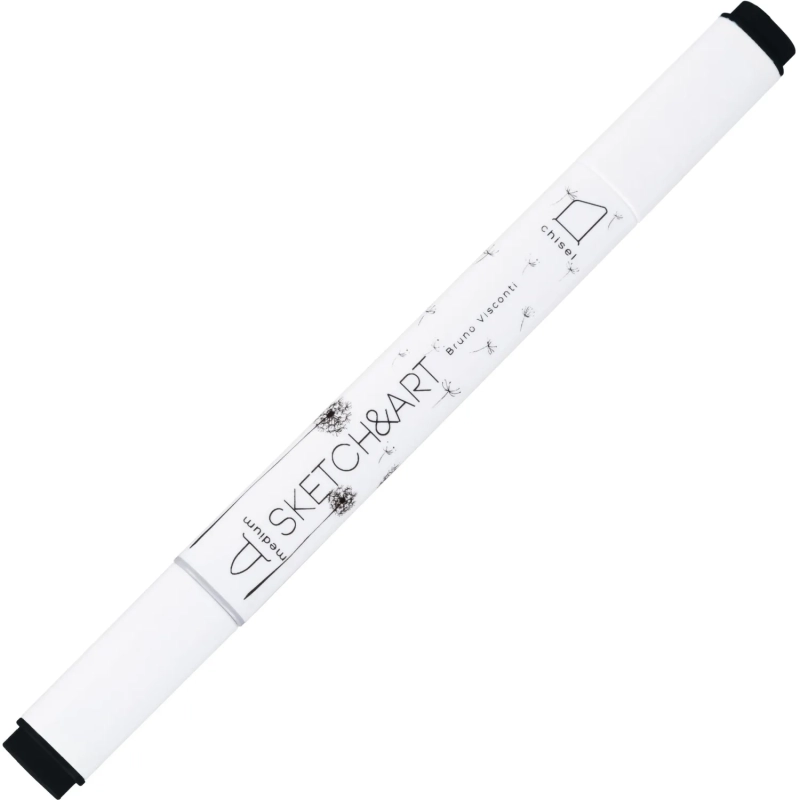 Маркер для скетчей двусторонний SKETCH&ART черный 22-0115