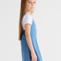 Сарафан для девочки MINAKU: Jeans collection, цвет голубой, рост 110 см