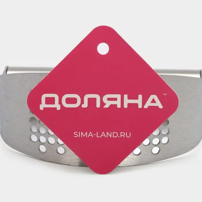 Пресс для чеснока Доляна Steel, 10×5 см, цвет серебряный