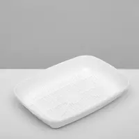 Туалет округлый с сеткой 33.5&times;25&times;6 см, белый