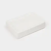 Набор для ванной "Альба" 4 предмета (дозатор, 2 стакана, мыльница), цвет белый