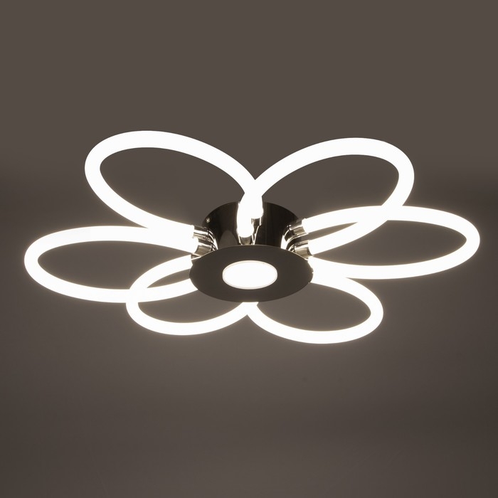 Люстра 1802/6 LED 123Вт 4000К хром 68х68х10 см BayerLux