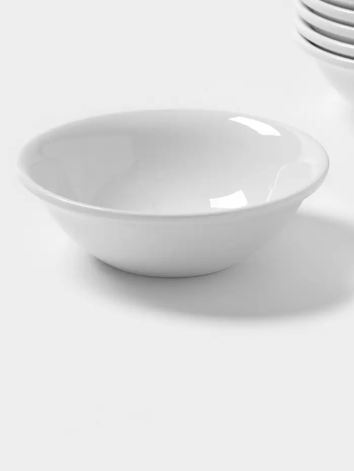 Тарелки глубокие Magistro Basic bistro, 450 мл, d=15.5 см, набор 6 шт., фарфор, белые