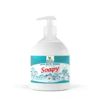 Крем-мыло жидкое "Soapy" Premium "альпийский луг" увлажняющее с дозатором 500 мл. Clean&Green CG8064
