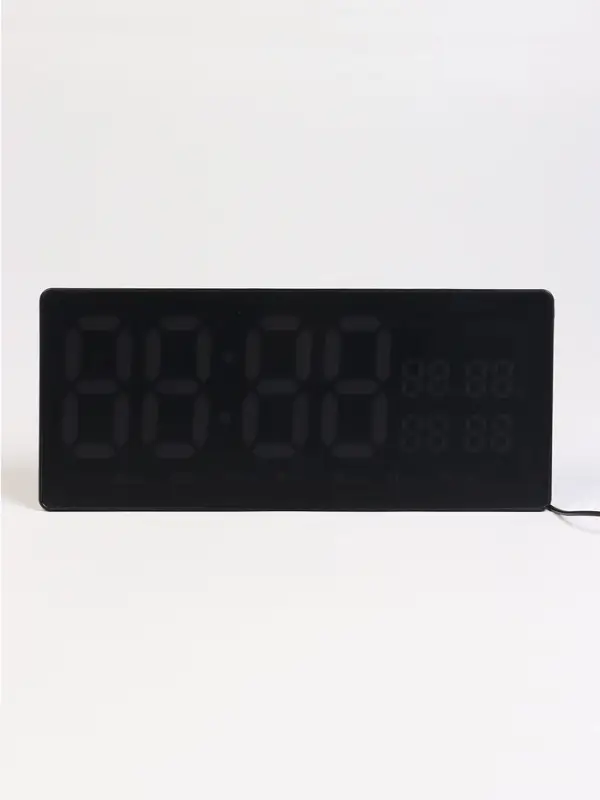 Часы электронные настенные, 36.2&times;15.5 см, красные цифры