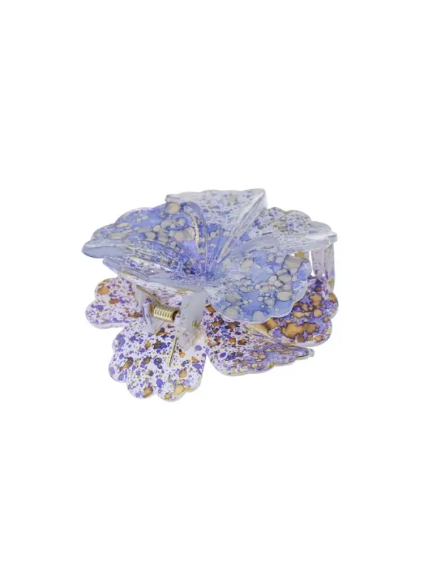Краб для волос "Артемида" цветок, 7,5х7,5 см, микс