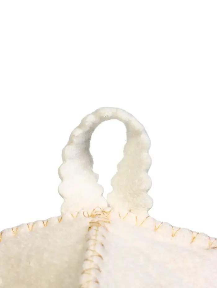 Набор банный 2 шапки "Царский", белый