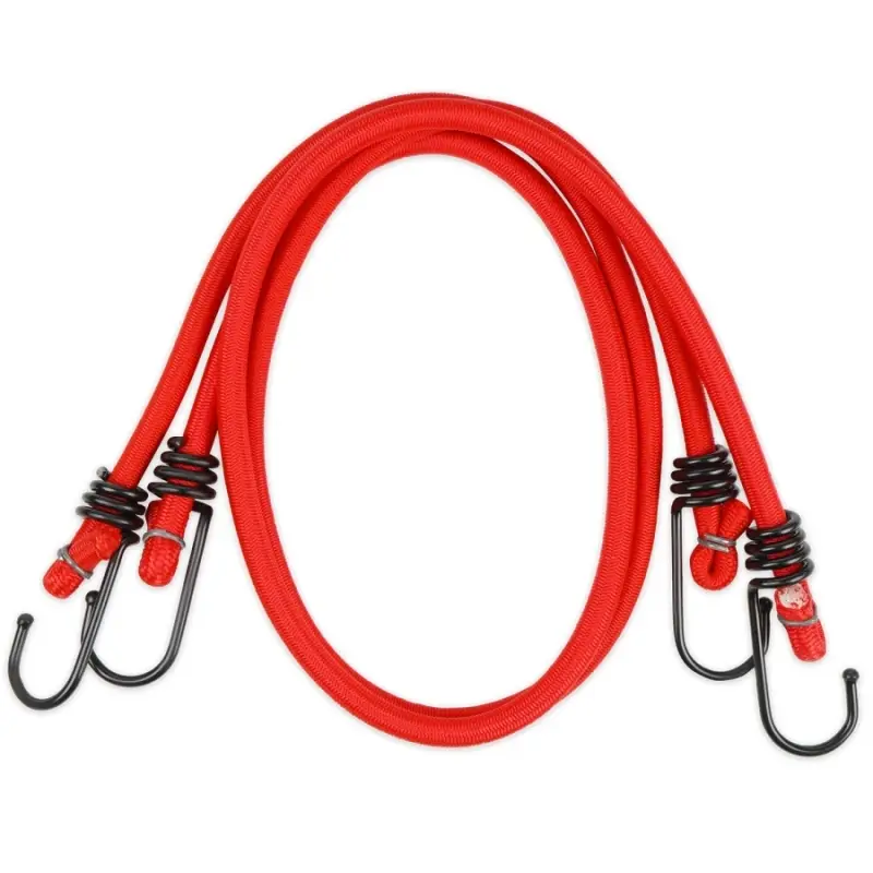 Резинка крепления груза 80 см х 8 мм, 2 шт (метал.крючки) AVS TL-06