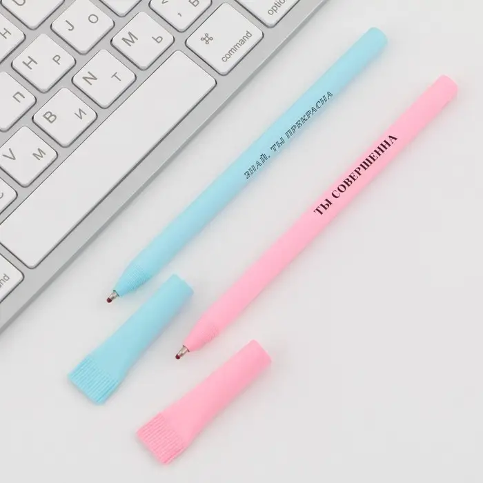 Ручка-эко, шариковая, синяя паста, 1.0 мм, МИКС Ручка-эко, шариковая, синяя паста, 1.0 мм, МИКС