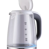 Чайник HYK-G8880 2л. 2200Вт серый-серебристый