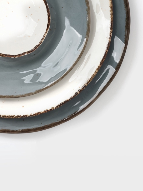 Тарелка  Magistro "Alpine Frost" 23см 23,7х23,1х3,5 цвет белый