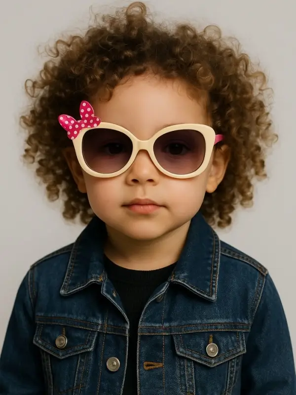 Очки солнцезащитные детские &laquo;OneSun. Бантик&raquo;, uv 400, линза 4.1&times;4.4 см, микс