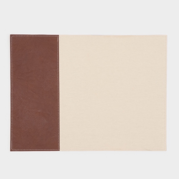 Салфетки под горячее Magistro, 2 шт, двухсторонние, экокожа, хлопок, 47,5×35,5 см