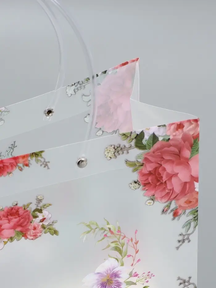 Пакет подарочный прозрачный , "Нежность" 30 х 26 х 12