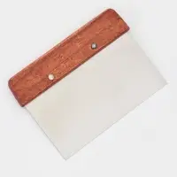 Шпатель кондитерский Доляна, 15&times;11 см, нержавеющая сталь, коричневый