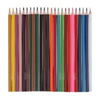Карандаши 24цв, Hatber, заточ, трехгр, коробка, европодвес 93407