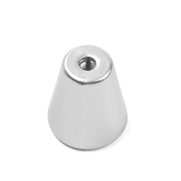 Ручка-кнопка CAPPIO РК019, d=20 мм, пластик, цвет матовый хром