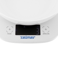 Весы кухонные Zelmer ZKS1460, электронные, до 5 кг, белые