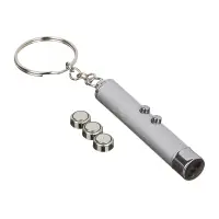 Лазерная указка с фонариком тм ЕРМАК, LR41, 6см, алюминий