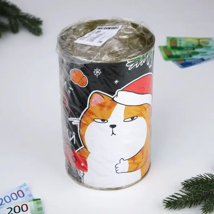 Копилка новогодняя, XXL, 20&times;12.2 см &laquo;Деньги зло&raquo;