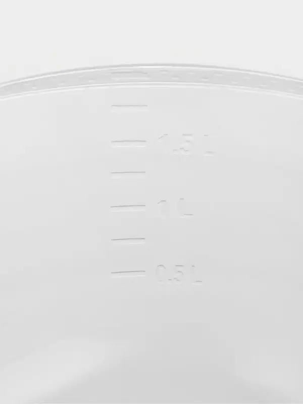 Миска с мерным делением, 2 л, пластик, прозрачная