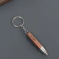 Металлический брелок для ключей на кольце &laquo;Пуля&raquo;, 6&times;1 см, МИКС