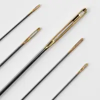 Иглы швейные штопальные TEIRA, для гобелена, набор 12 шт., d=0.7-1.4, 3.6-9 см