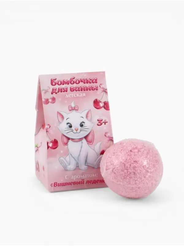 Бомбочка для ванны детская в коробке, 40 г, &laquo;Кошечка&raquo;