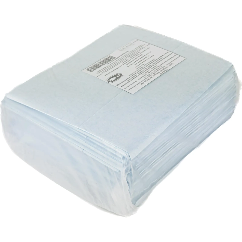 Простыня 80х70, влагонепрон., пл. 65, Tutami papyr 20шт/уп  Гекса