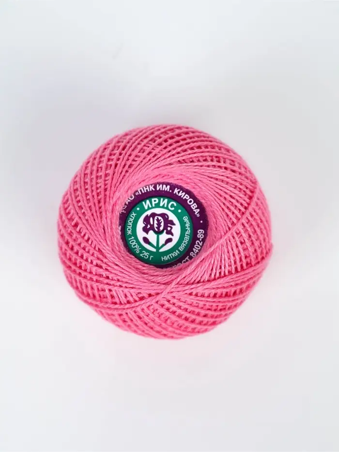 Нитки вязальные "Ирис" 150м/25г 100% мерсеризованный хлопок (1502)