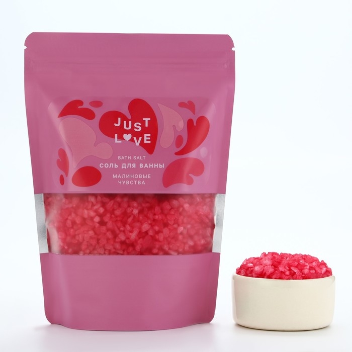 Cоль для ванны, 330 г, аромат малиновых чувств, ЧИСТОЕ СЧАСТЬЕ Cоль для ванны, 330 г, аромат малиновых чувств, ЧИСТОЕ СЧАСТЬЕ
