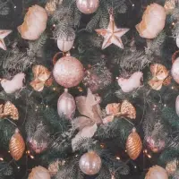 Бумага упаковочная крафтовая «Торжество у ёлки», 50 х 70 см Бумага упаковочная крафтовая «Торжество у ёлки», 50 х 70 см