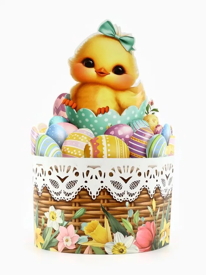 Форма ободок для кулича «Цыплёнок», на Пасху, 41.6×20.4 см